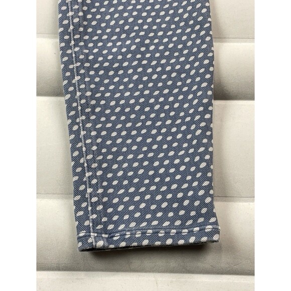 Spanx Women Medium Jean-ish Polka Dot Ankle Legging Jegging Stretch Pull On Blue - Picture 5 of 11